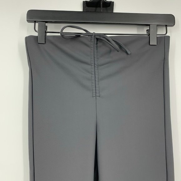 Zara Pants Technical Leggings High Waist Gray Skinny Zip Ankle - Picture 3 of 9